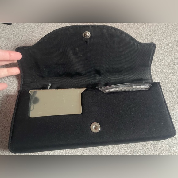 Vintage Handbags Ltd Of Canada Black Fabric Clutch Bag - Picture 6 of 15